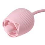 Adam & Eve Thrust & Tickle Rose Rechargeable Dual Stimulator – Light Pink - Image 5