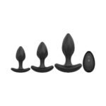 Adam & Eve Vibrating Anal Trainer Set – 3-Piece Black Silicone Anal Plug Set - Image 2