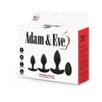 Adam & Eve Vibrating Anal Trainer Set – 3-Piece Black Silicone Anal Plug Set - Image 7