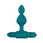 Adam & Eve Vibrating Bumpy Bead Anal Plug Set – 3 Plugs with Bullet Vibrator – Teal - Image 7