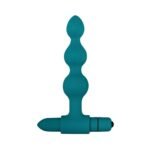 Adam & Eve Vibrating Bumpy Bead Anal Plug Set – 3 Plugs with Bullet Vibrator – Teal - Image 8