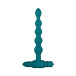 Adam & Eve Vibrating Bumpy Bead Anal Plug Set – 3 Plugs with Bullet Vibrator – Teal - Image 9