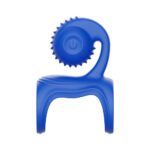 Adam & Eve Vibrating Couples Cage Rechargeable Silicone Cock Ring – Blue - Image 5