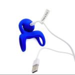 Adam & Eve Vibrating Couples Cage Rechargeable Silicone Cock Ring – Blue - Image 8