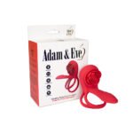 Adam & Eve Vibrating Rose Girth Enhancer Couples Triple Stimulator