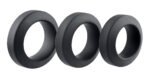 Adam's 3-Piece Penis Ring Set - Black - Image 6