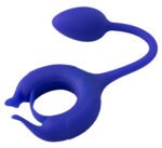Admiral Plug and Play Weighted Cock Ring - Blue - Image 3