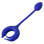 Admiral Plug and Play Weighted Cock Ring - Blue - Image 4