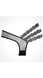 Allure Adore Wild Orchid Panty - One Size - Black - Image 2