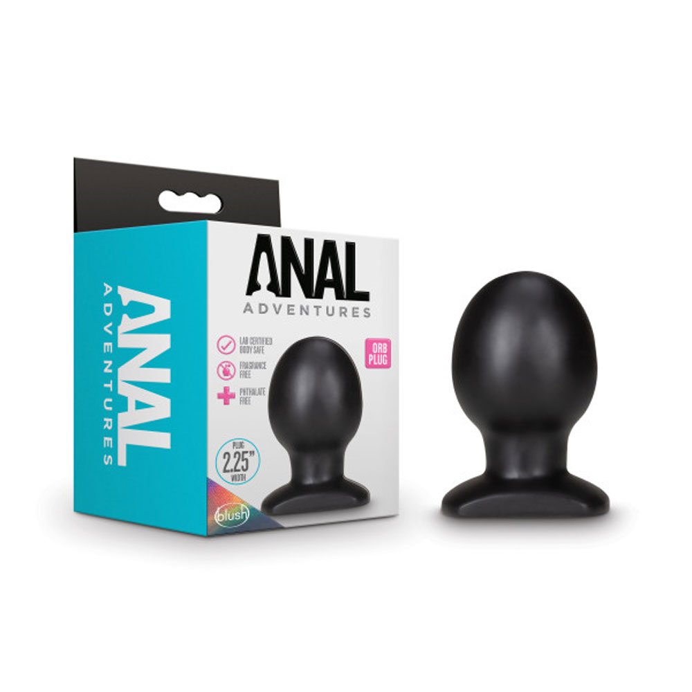 anal-adventures-orb-plug-black Anal Adventures - Orb Plug - Black - Image 1