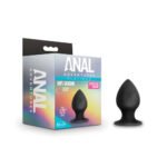 Anal Adventures - Platinum - Silicone Anal Stout  Plug - Medium - Black - Image 2