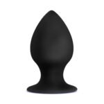 Anal Adventures - Platinum - Silicone Anal Stout  Plug - Medium - Black - Image 3