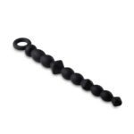 Anal Adventures Platinum - Silicone Beginner Anal  Beads - Black - Image 5