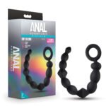 Anal Adventures Platinum - Silicone Beginner Anal  Beads - Black - Image 6