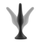 Anal Adventures Platinum - Silicone Beginner Plug  - Large - Black - Image 5