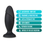 Anal Adventures - Platinum - Silicone Rocket Plug - Black - Image 3