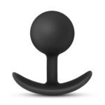 Anal Adventures - Platinum - Silicone Vibra Plug - Black - Image 3