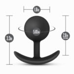 Anal Adventures - Platinum - Silicone Vibra Plug - Black - Image 4