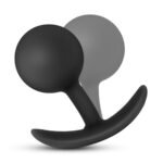 Anal Adventures - Platinum - Silicone Vibra Plug - Black - Image 5