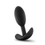 Anal Adventures - Platinum - Silicone Vibra Slim Plug - Small - Black - Image 2