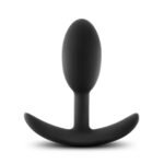 Anal Adventures - Platinum - Silicone Vibra Slim Plug - Small - Black - Image 3