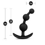 Anal Adventures - Platinum - Small Anal Beads -  Black - Image 4