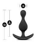 Anal Adventures - Platinum - Wave Plug - Black - Image 3