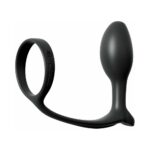 Anal Fantasy Collection Silicone Ass-Gasm Cock Ring Beginner''s Plug Black - Image 2