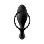 Anal Fantasy Collection Silicone Ass-Gasm Cock Ring Beginner''s Plug Black - Image 6