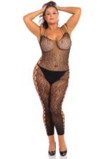 Animal Crotchless Bodystocking - Black - 3x4x - Image 2