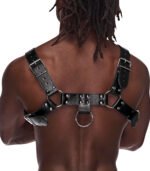 Aries Leather Harness - One Size - Black
