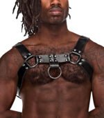 Aries Leather Harness - One Size - Black - Image 3