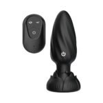 Nasstoys Atomic Rotating & Vibrating Anal Plug – Black, Body-Safe Silicone - Image 2