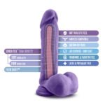 Au Natural - Bold - Hero - 8 Inch Dildo - Purple - Image 3