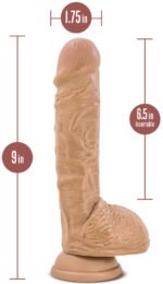 Au Naturel - Big Billy - 9 Inch Dildo - Mocha - Image 4