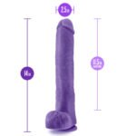 Au Naturel - Bold - Daddy - 14 Inch Dildo - Purple - Image 2