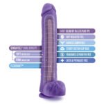 Au Naturel - Bold - Daddy - 14 Inch Dildo - Purple - Image 3