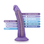 Au Naturel - Bold - Jack - 7 Inch Dildo - Purple - Image 4