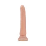 Au Naturel Mr. Slim 9.25 in. Posable Dual Density Dildo Beige - Image 2
