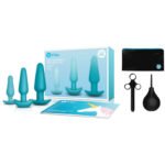 b-Vibe 7-Piece Anal Training & Education Set Teal