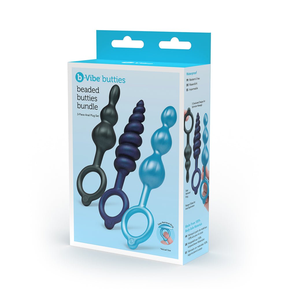 b-vibe-beaded-butties-bundle-3-piece-anal-plug-set b-Vibe Beaded Butties Bundle 3-Piece Anal Plug Set - Image 1