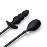 b-Vibe Beaded Inflatable Anal Plug with Hand Pump - Image 3