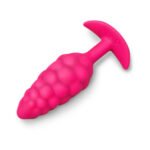 b-Vibe Bump Texture Plug Small Vibrating Rechargeable Silicone Anal Plug – Hot Pink - Image 5