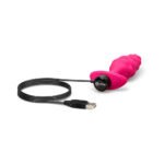 b-Vibe Bump Texture Plug Small Vibrating Rechargeable Silicone Anal Plug – Hot Pink - Image 8