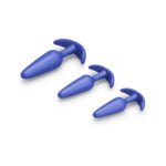 b-Vibe Butties Beginner Booty Bundle – Three Graduated Anal Plugs – Blue - Image 3