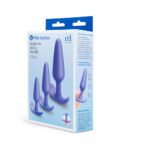 b-Vibe Butties Beginner Booty Bundle – Three Graduated Anal Plugs – Blue - Image 10