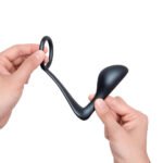 b-Vibe Butties Ringer Cock Ring & Prostate Plug – Gray - Image 8
