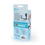 b-Vibe Butties Ringer Cock Ring & Prostate Plug – Gray - Image 9