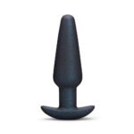 b-Vibe Hefty Weighted Silicone Anal Plug – Black - Image 3