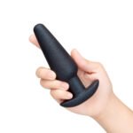 b-Vibe Hefty Weighted Silicone Anal Plug – Black - Image 6